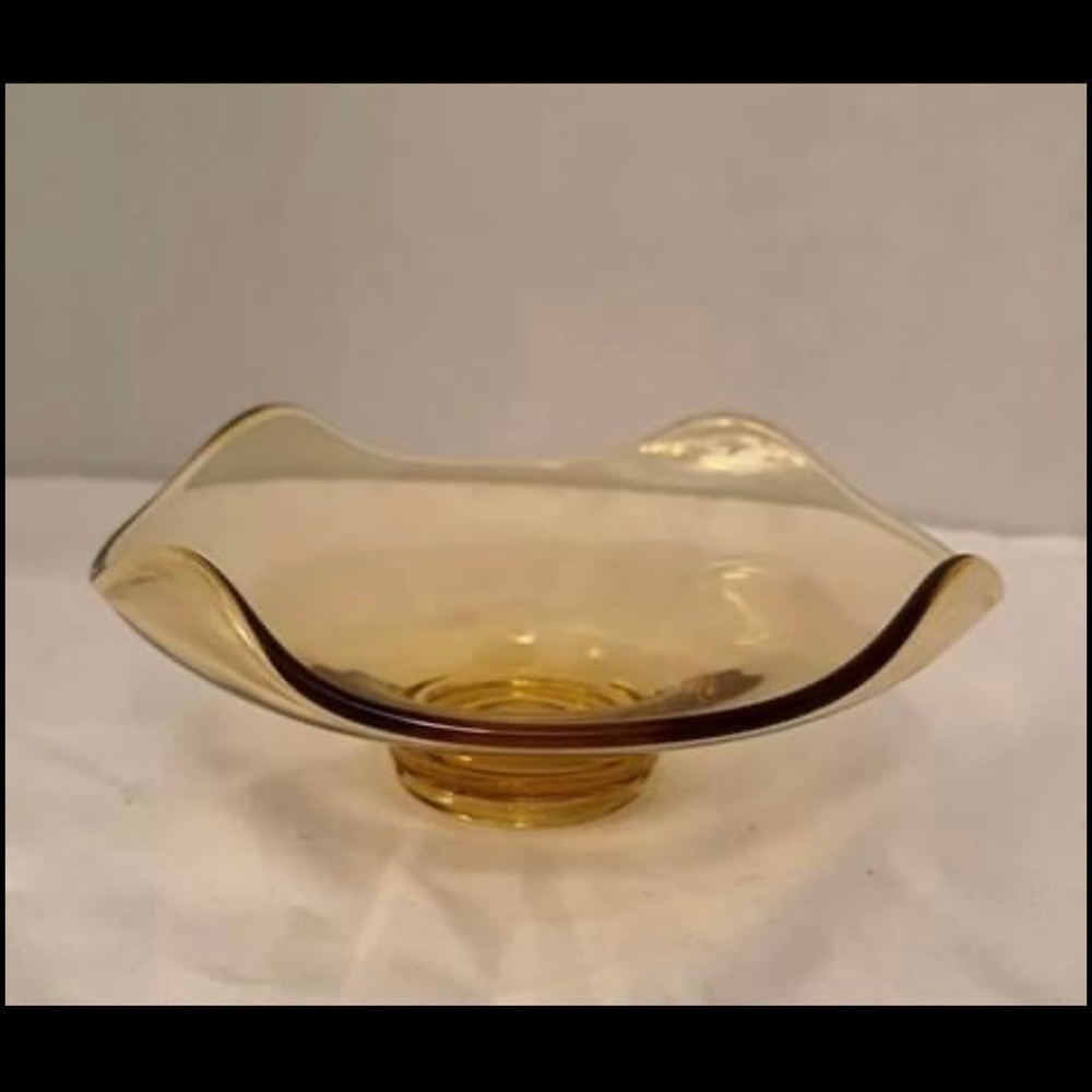 Vintage Marigold Candy Dish